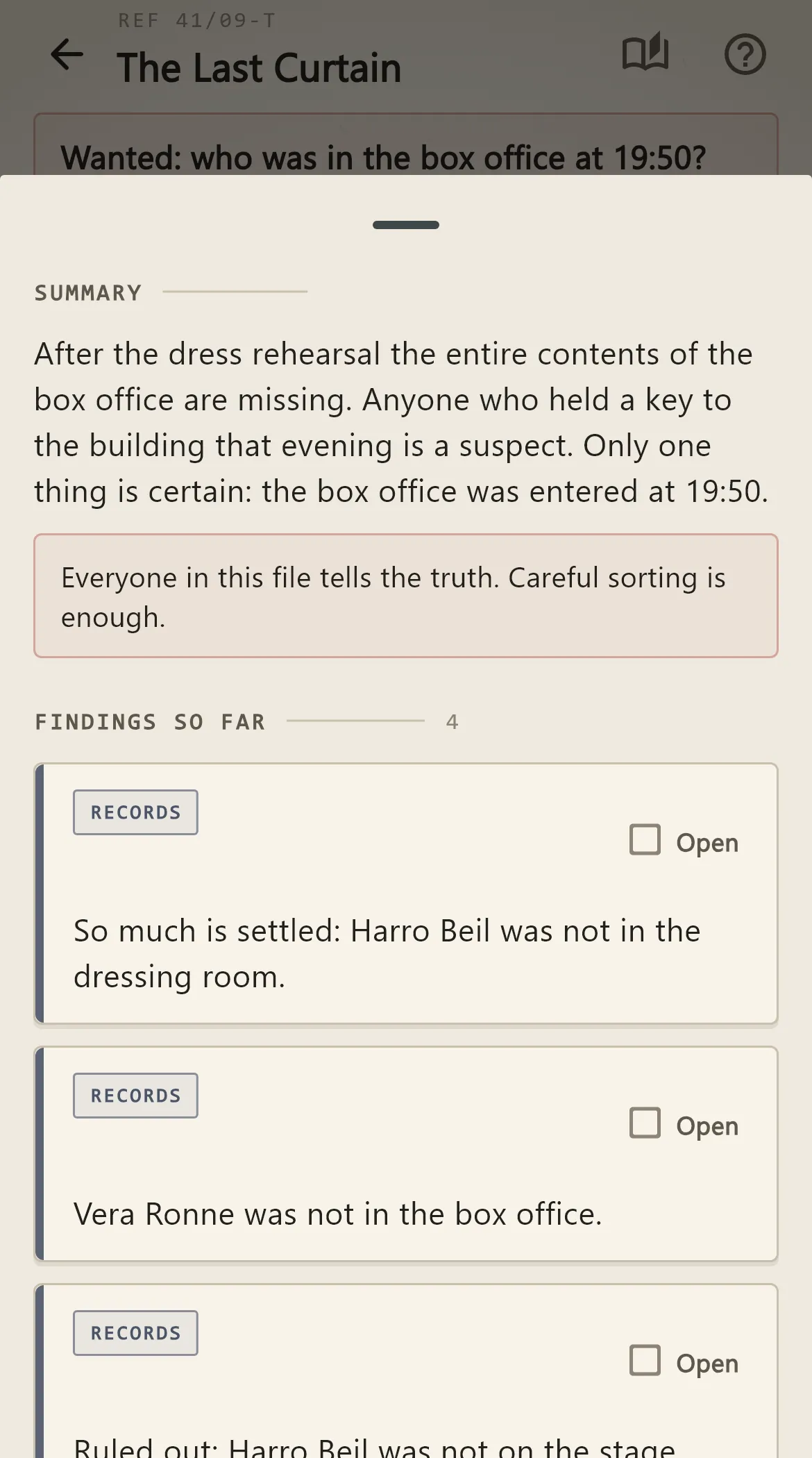Indizio screenshot 2