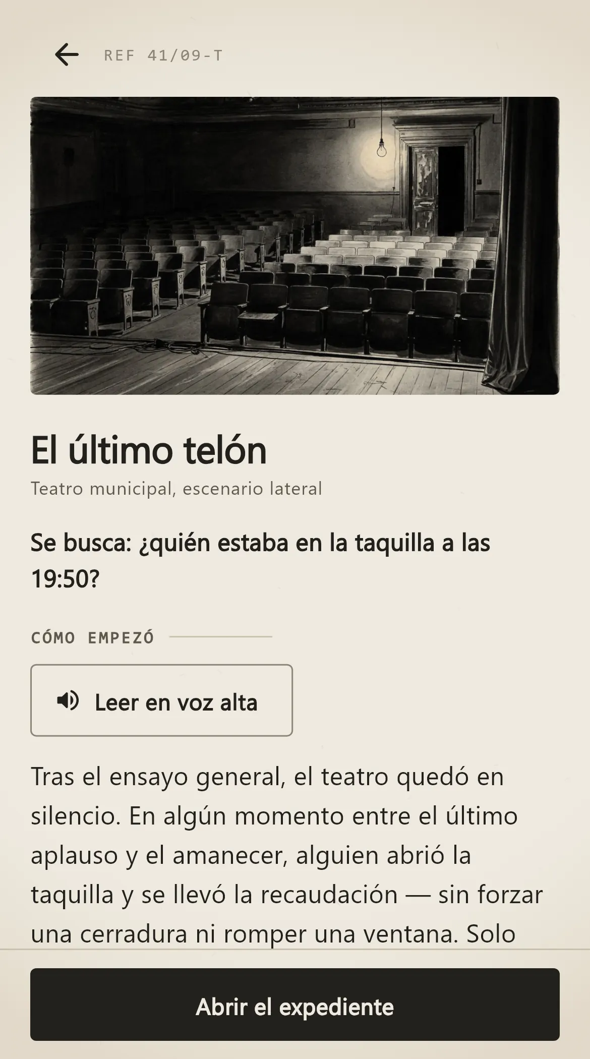 Captura 1 de Indizio
