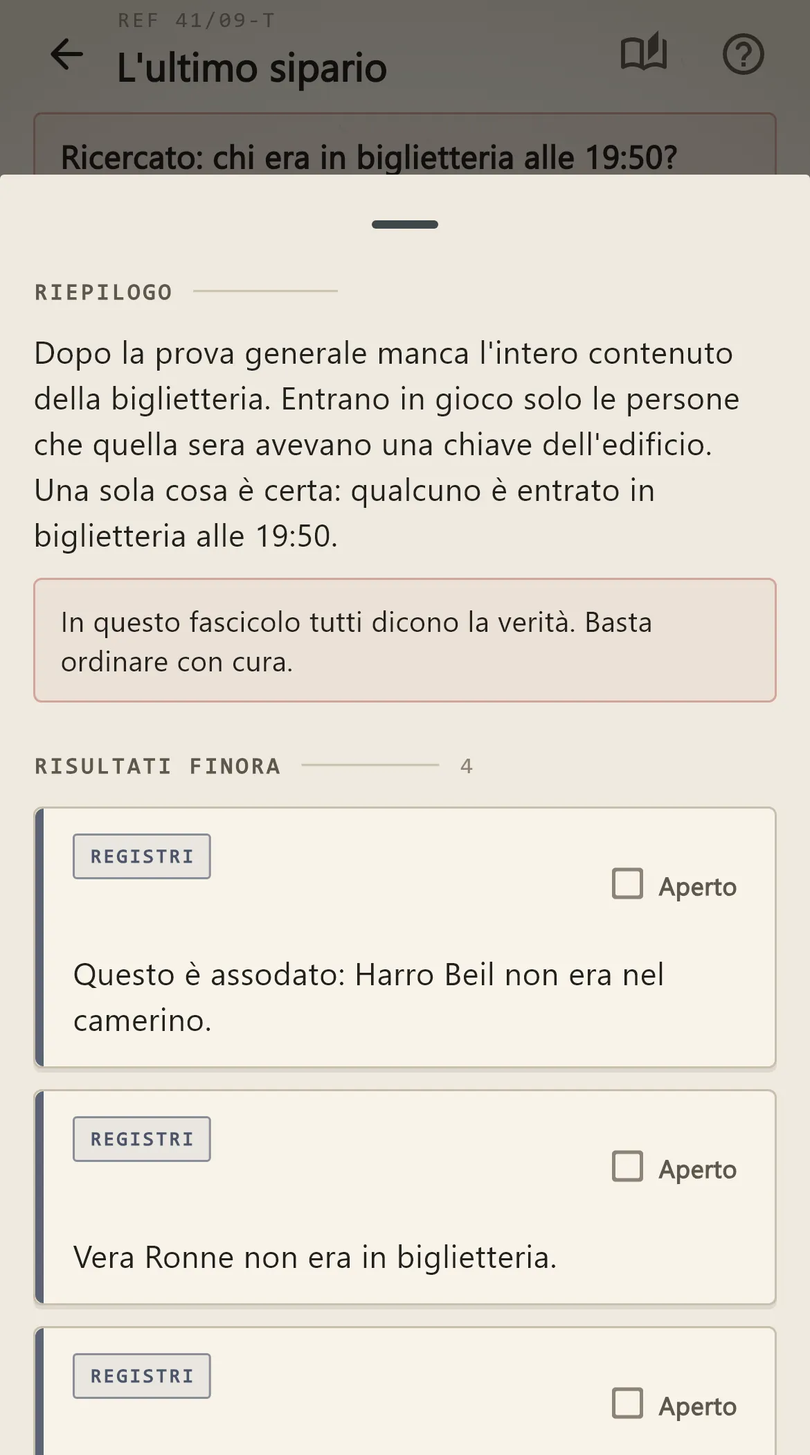 Screenshot 2 di Indizio