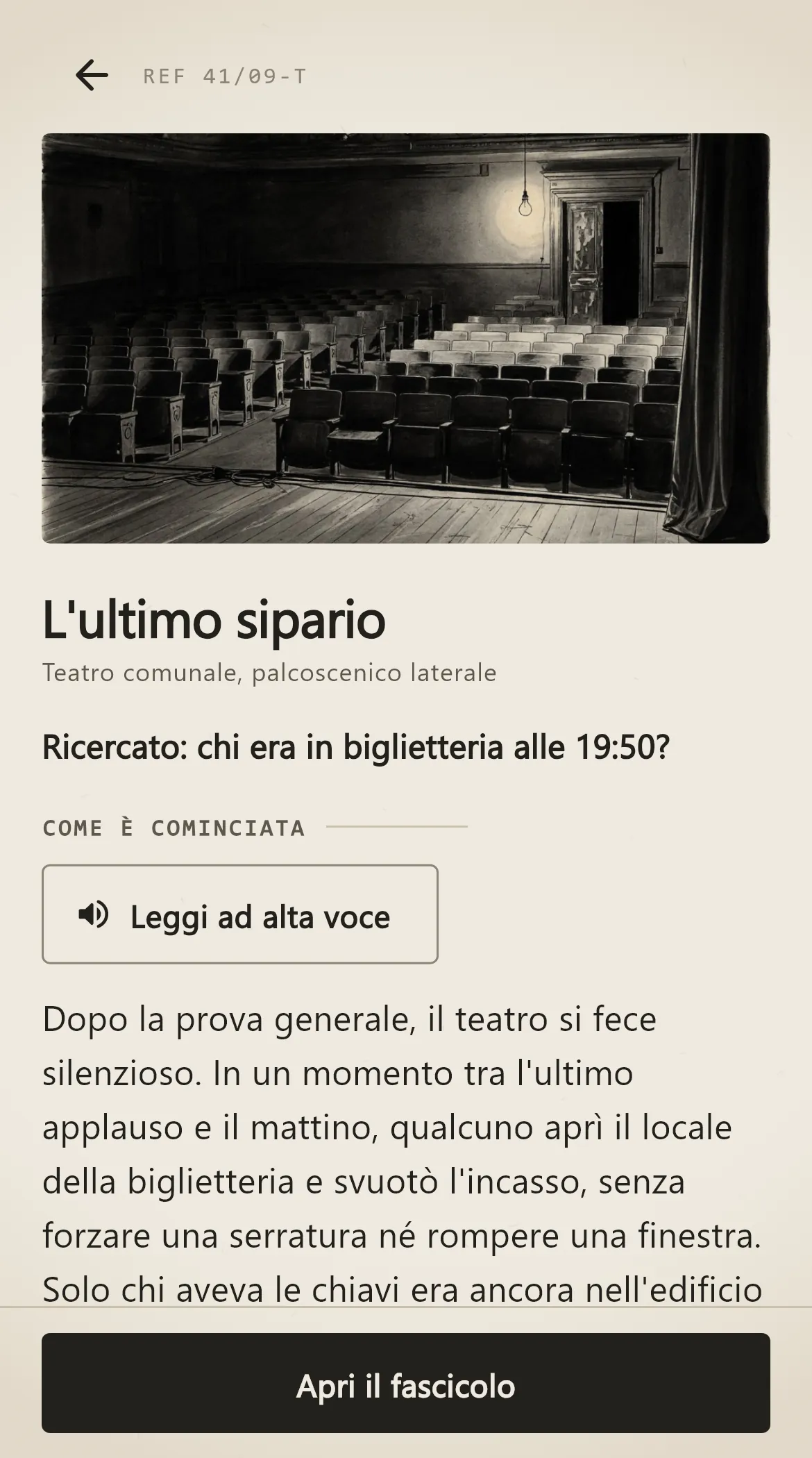 Screenshot 1 di Indizio