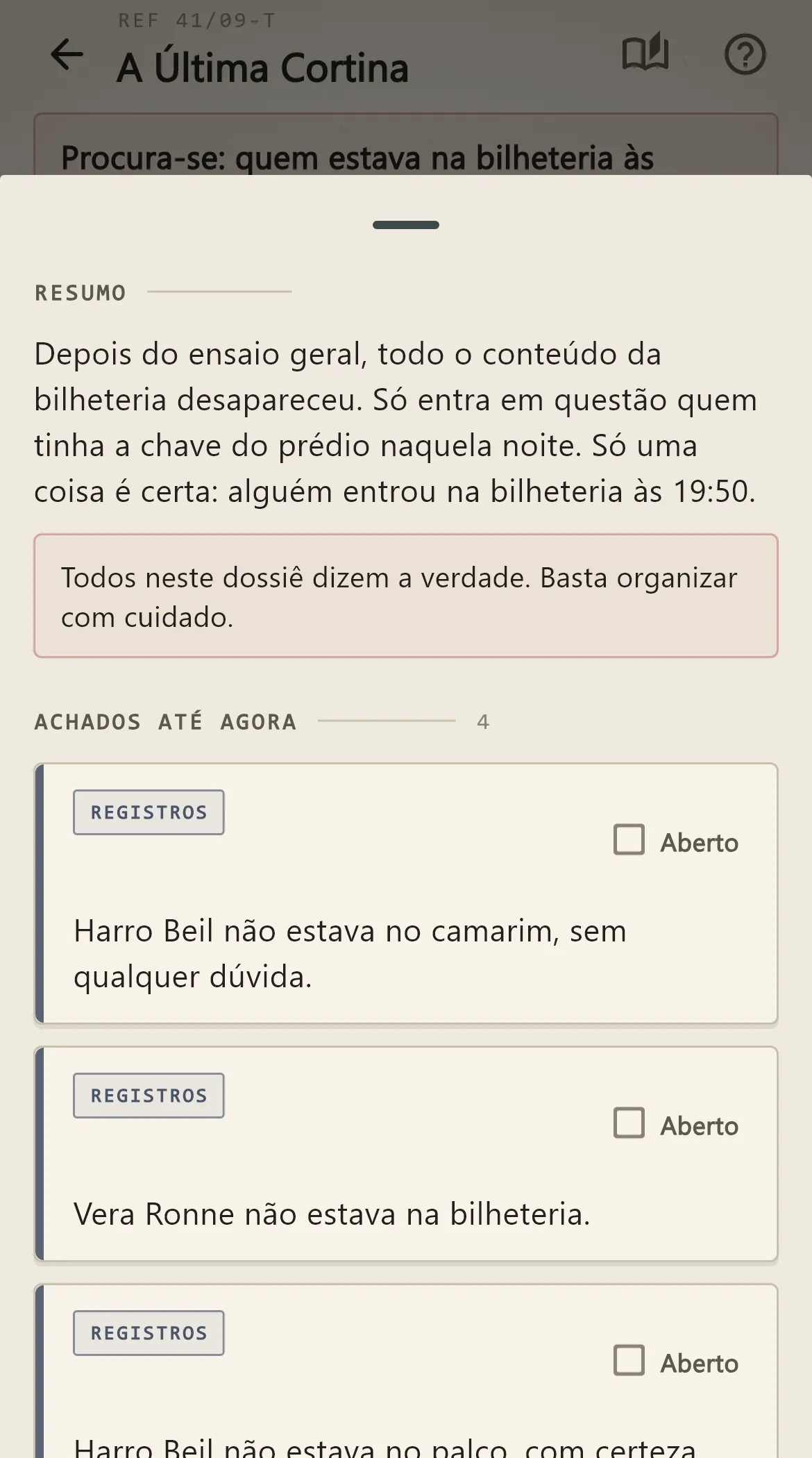 Captura 2 do app Indizio