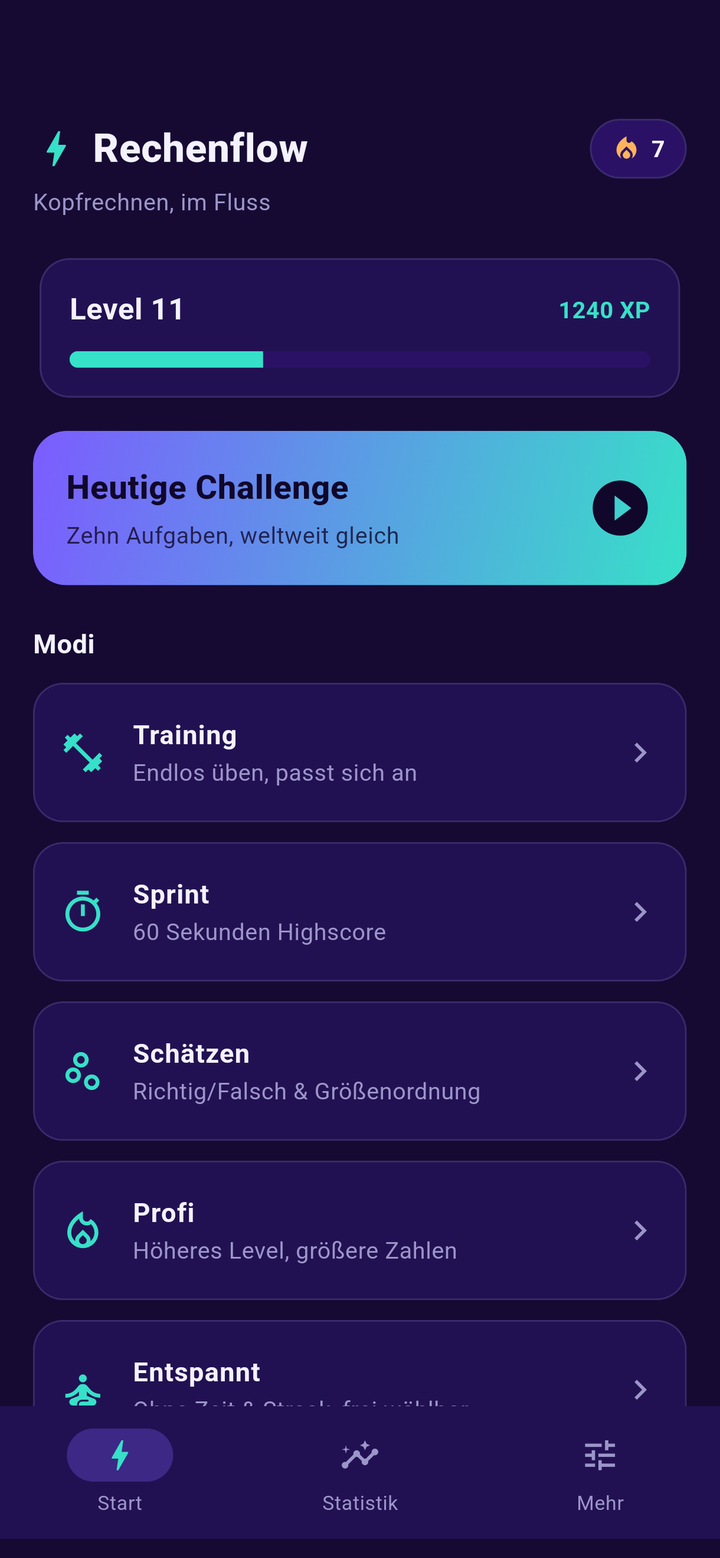Rechenflow screenshot 1
