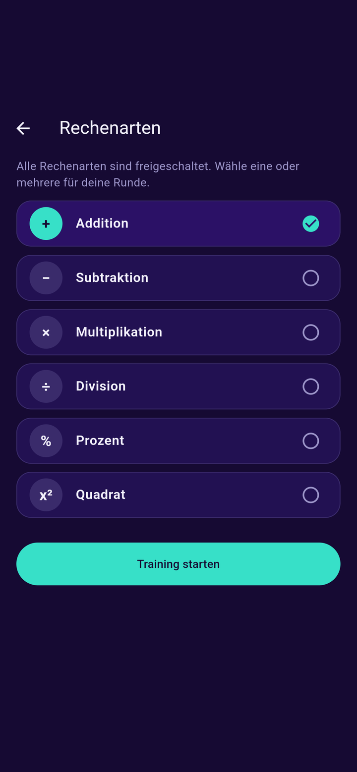 Rechenflow screenshot 2